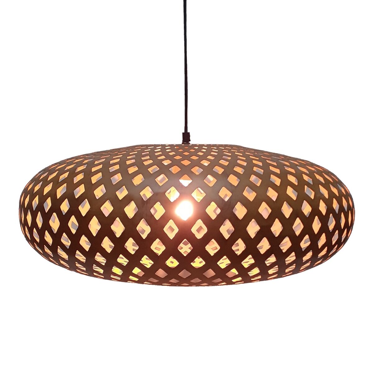 Taklampa 56 x 56 x 24 cm Gyllene Metall Kräm