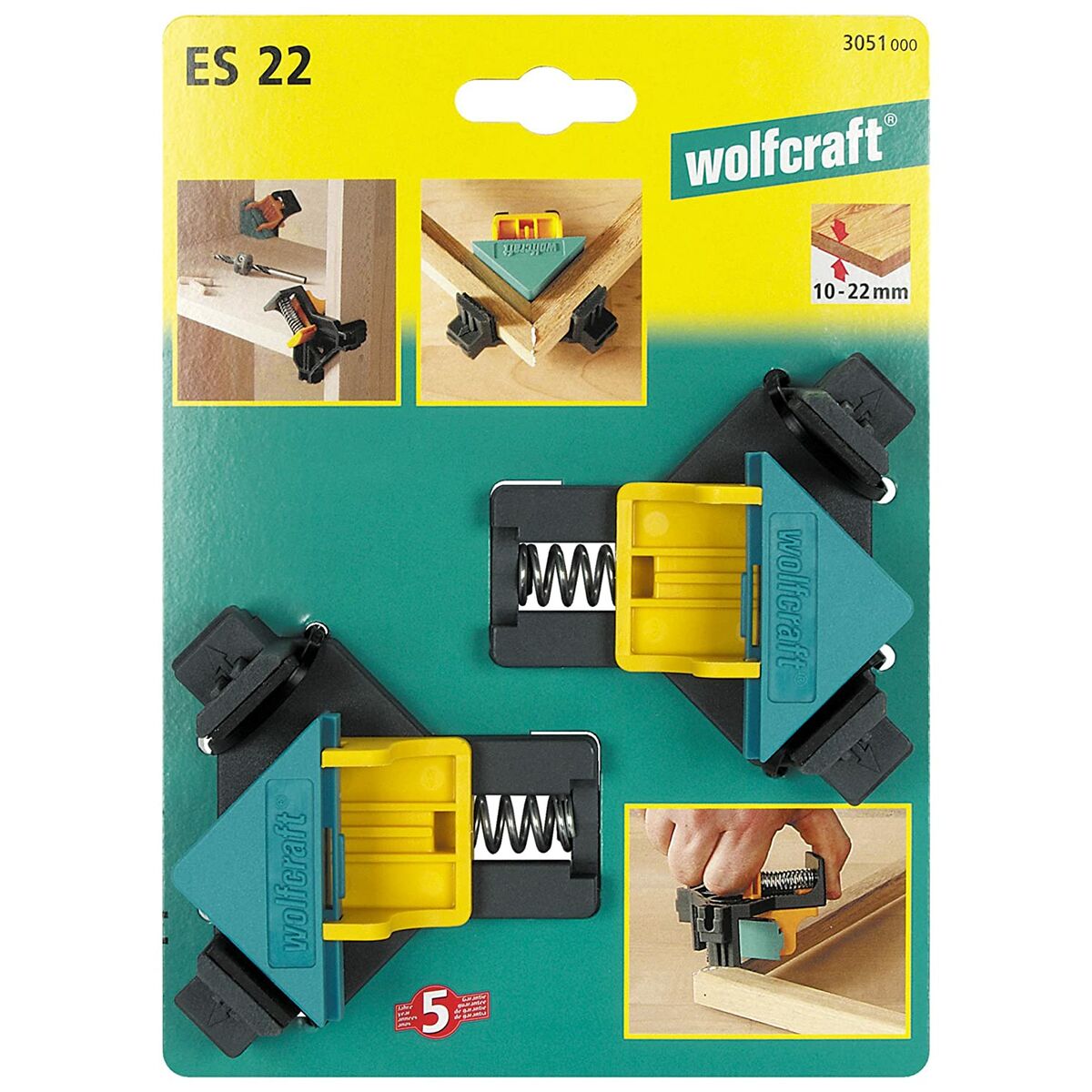 Hörntving Wolfcraft 3051000 Plast - 3