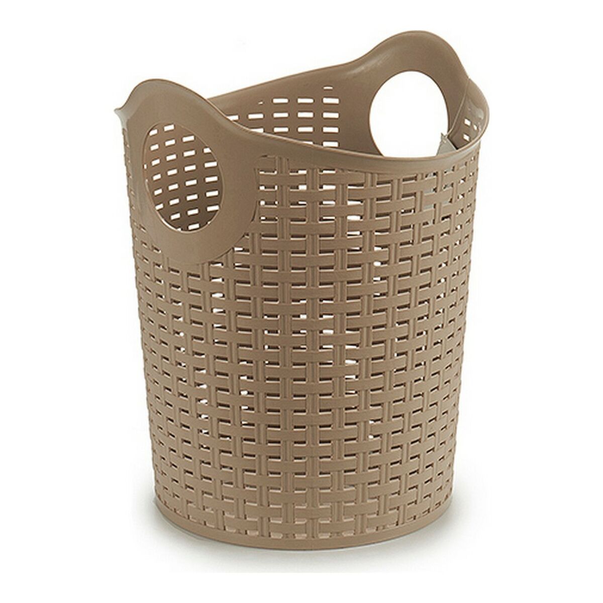 Flerfunktionell plastbehållare Kipit Rattan Vit Brun Svart Plast 15 L - 5