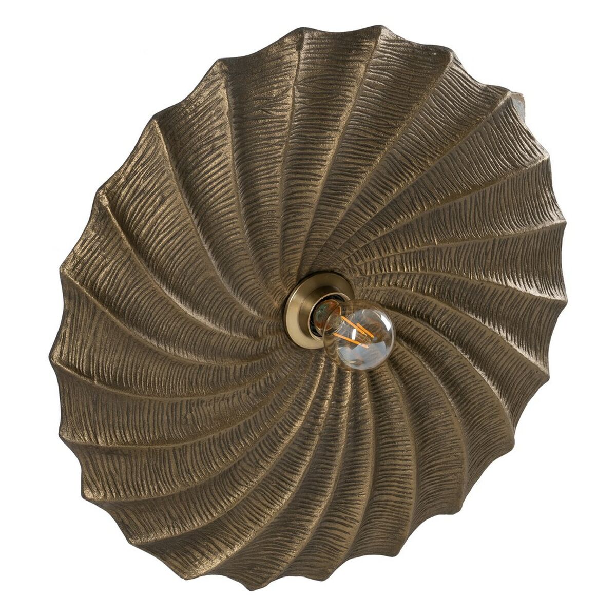Vägglykta Gyllene Aluminium Järn A 220-240 V 51 x 10 x 51 cm