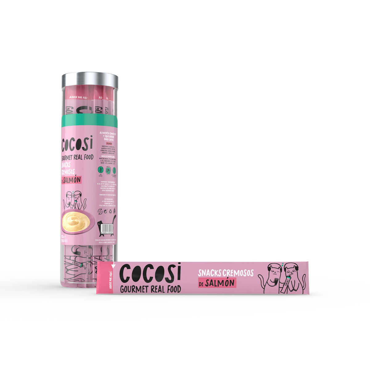 Snack for Cats Cocosi Gourmet Real Food Lax 10 Delar (8 antal) - 2