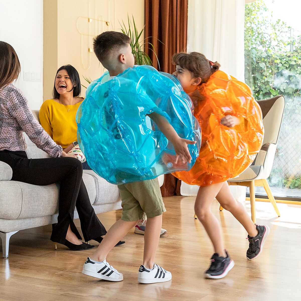 Gigantisk uppblåsbar bubbelboll Bumpoy InnovaGoods 2 antal - 18
