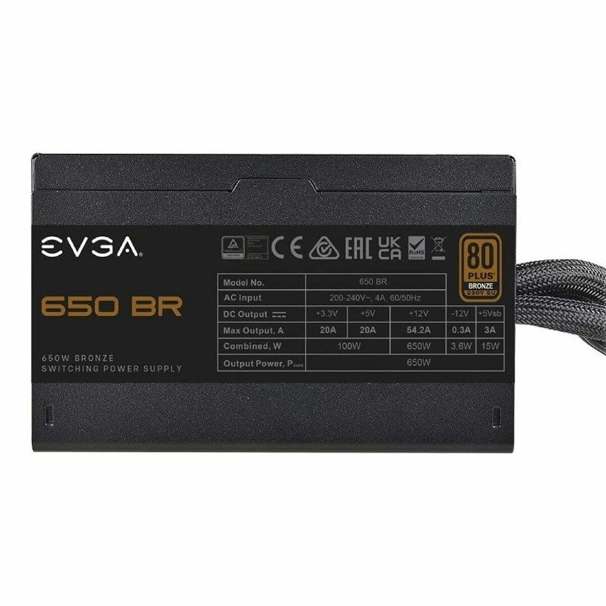 Strömtillförsel Evga 100-BR-0650-K2 ATX 650 W 80 Plus Bronze - 3