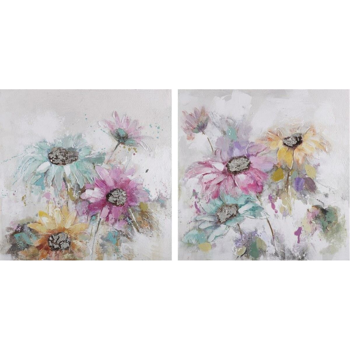 Kanvas DKD Home Decor Furu Kanvas 100 x 3,5 x 100 cm