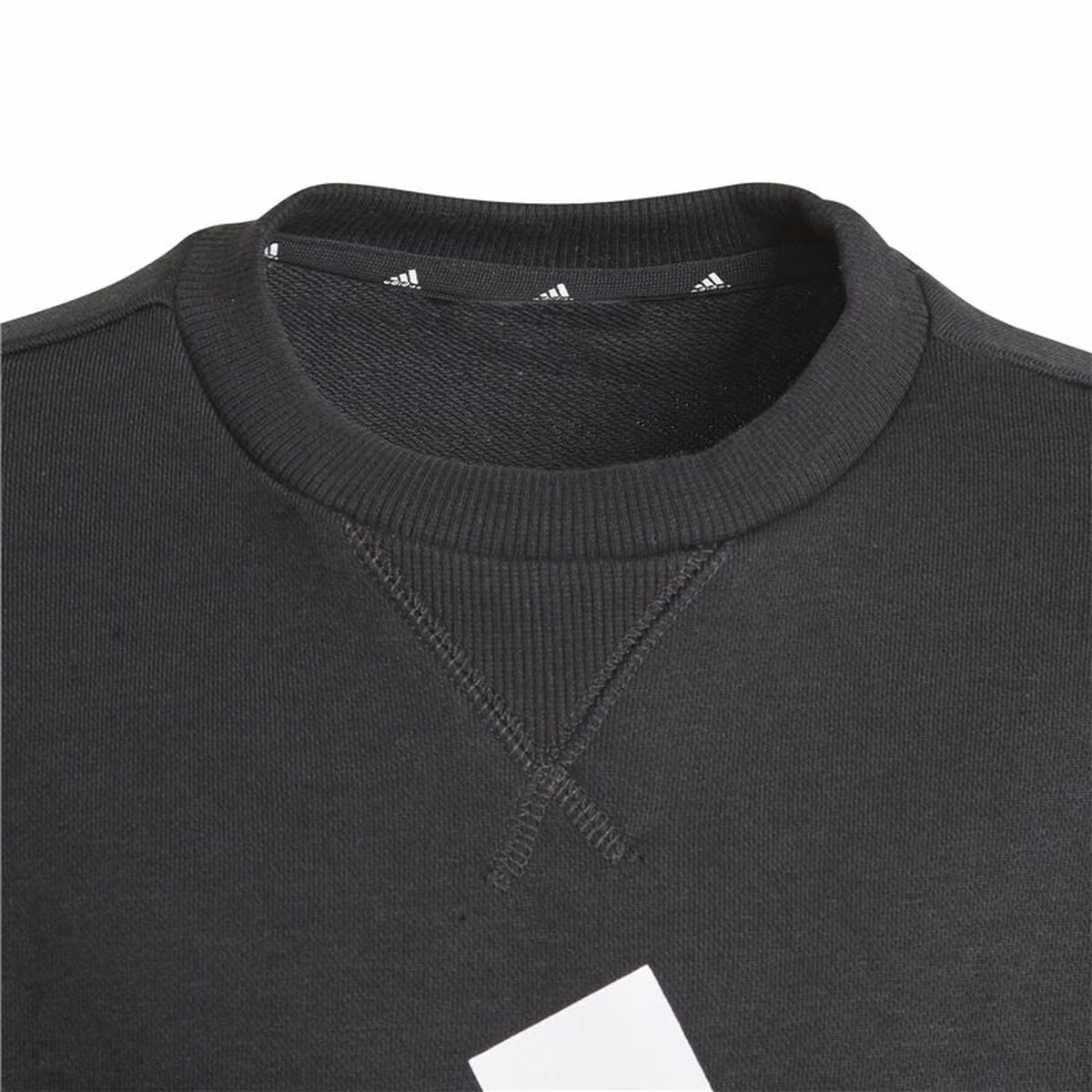 Tröja utan huva Barn Adidas Essentials Svart - 4