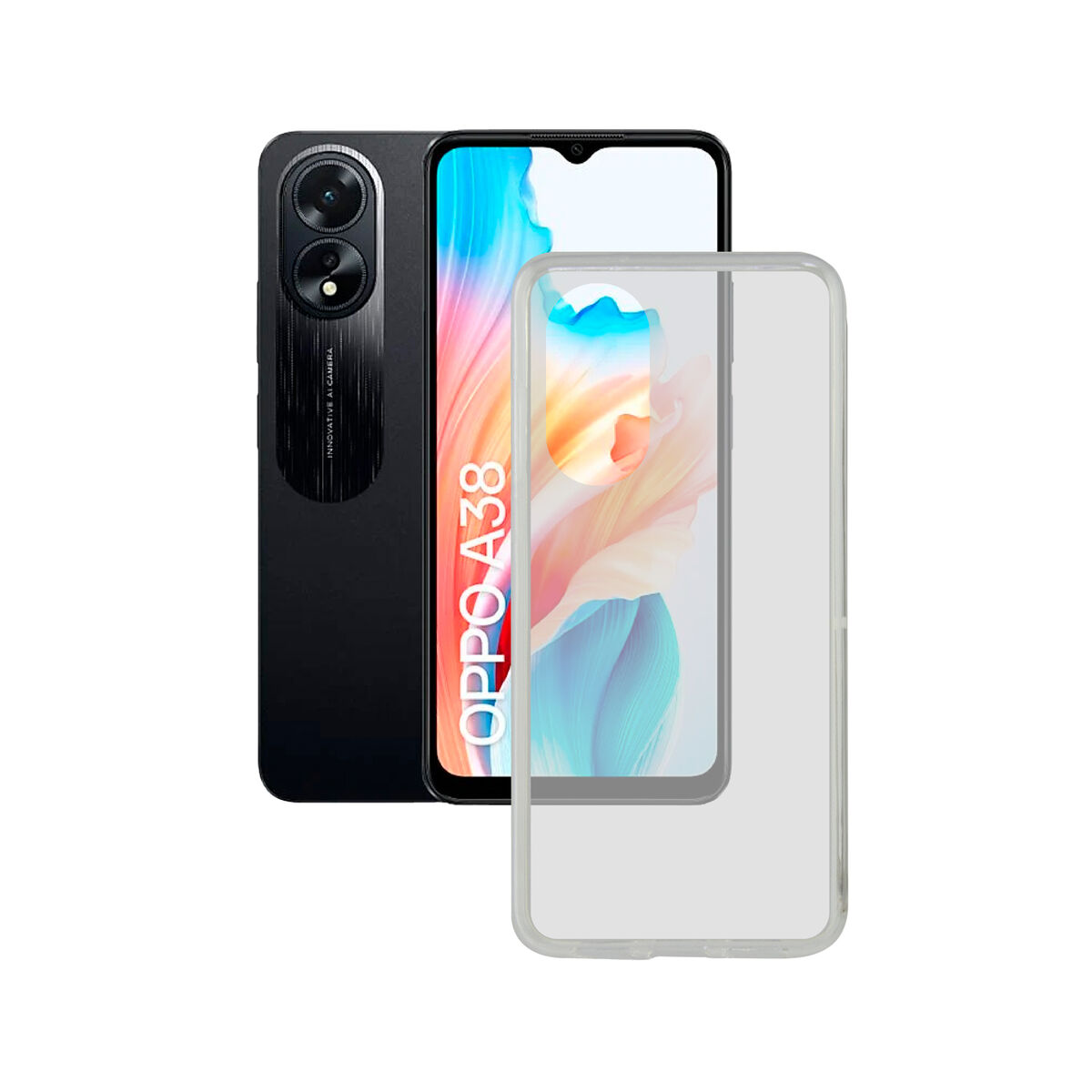 Mobilfodral Contact Oppo A38 Transparent OPPO
