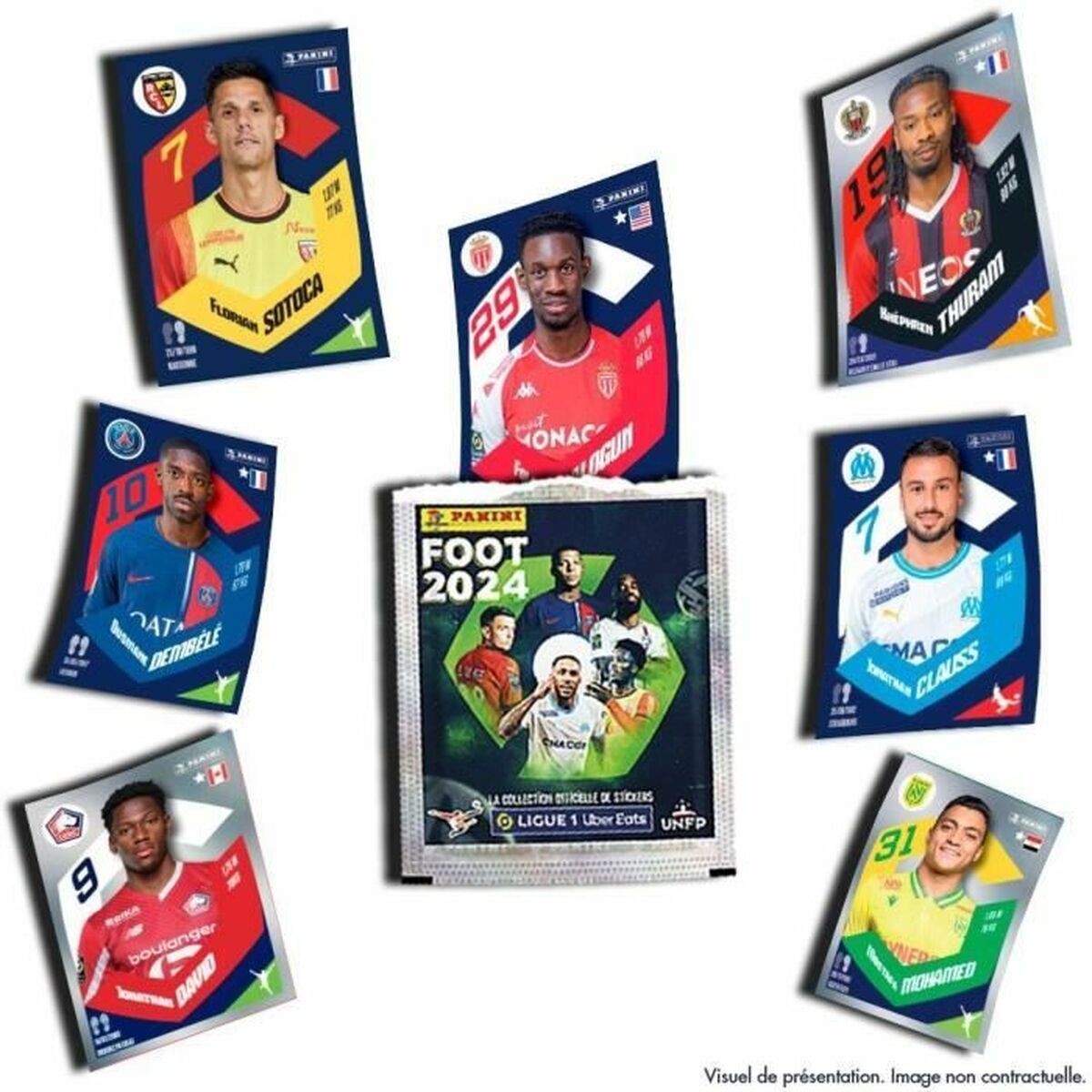 Klistermärkesset Panini LIGUE 1 Uber Eats Foot 2024 (FR) 18 Kuvert - 4