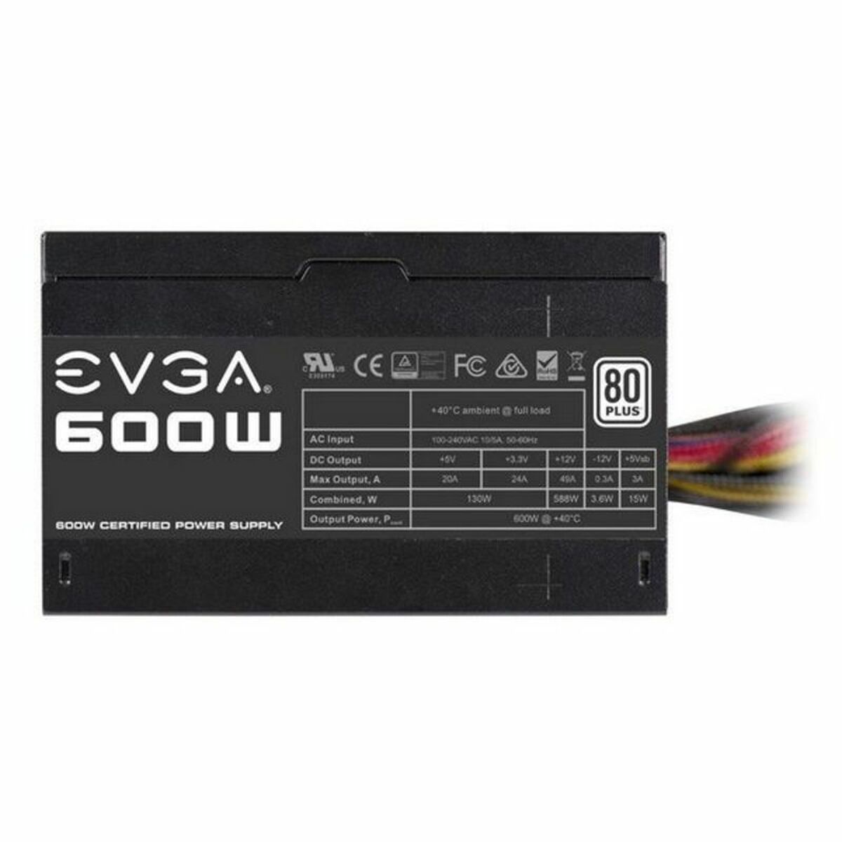 Strömtillförsel Evga 600W 600W W1 ATX 600 W 130 W RoHS - 2