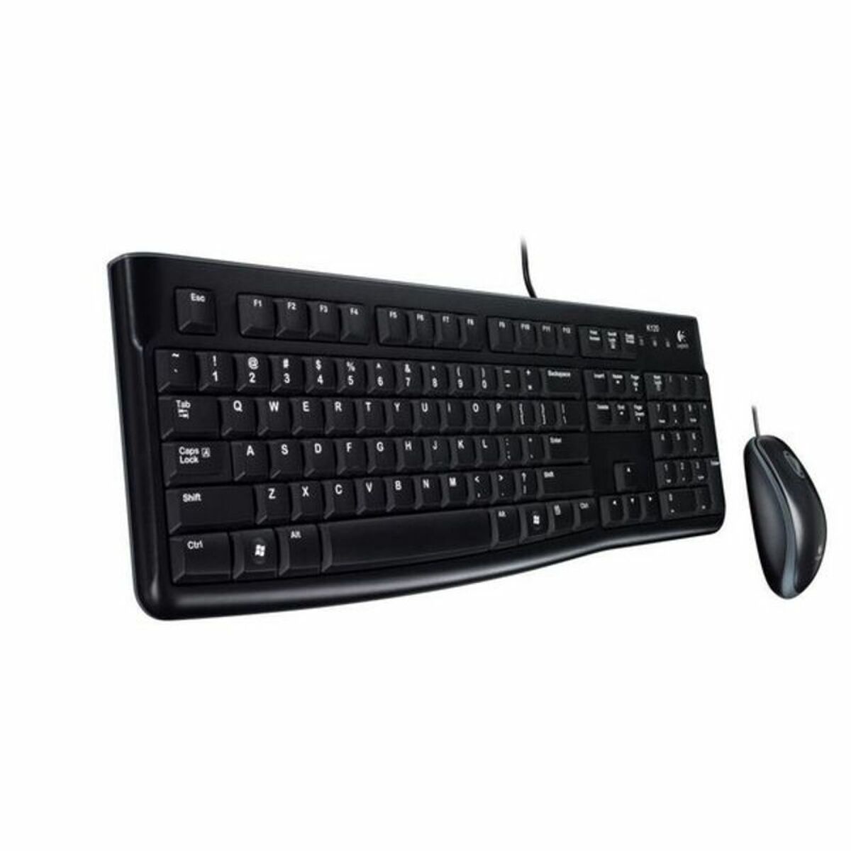 Tangentbord med optisk mus Logitech Desktop MK120 Svart QWERTY Qwerty UK - 7
