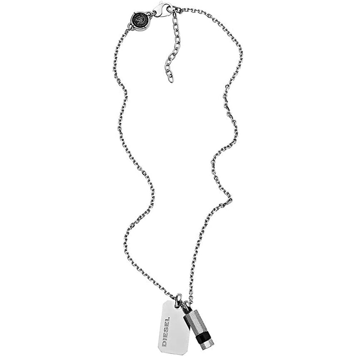 Herrhalsband Diesel DX1156040 Silvrig - 3