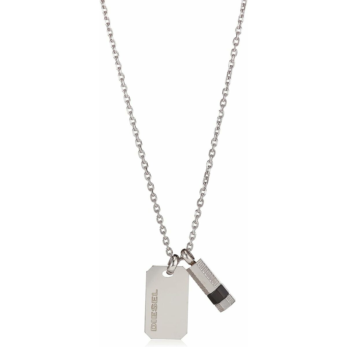 Herrhalsband Diesel DX1156040 Silvrig