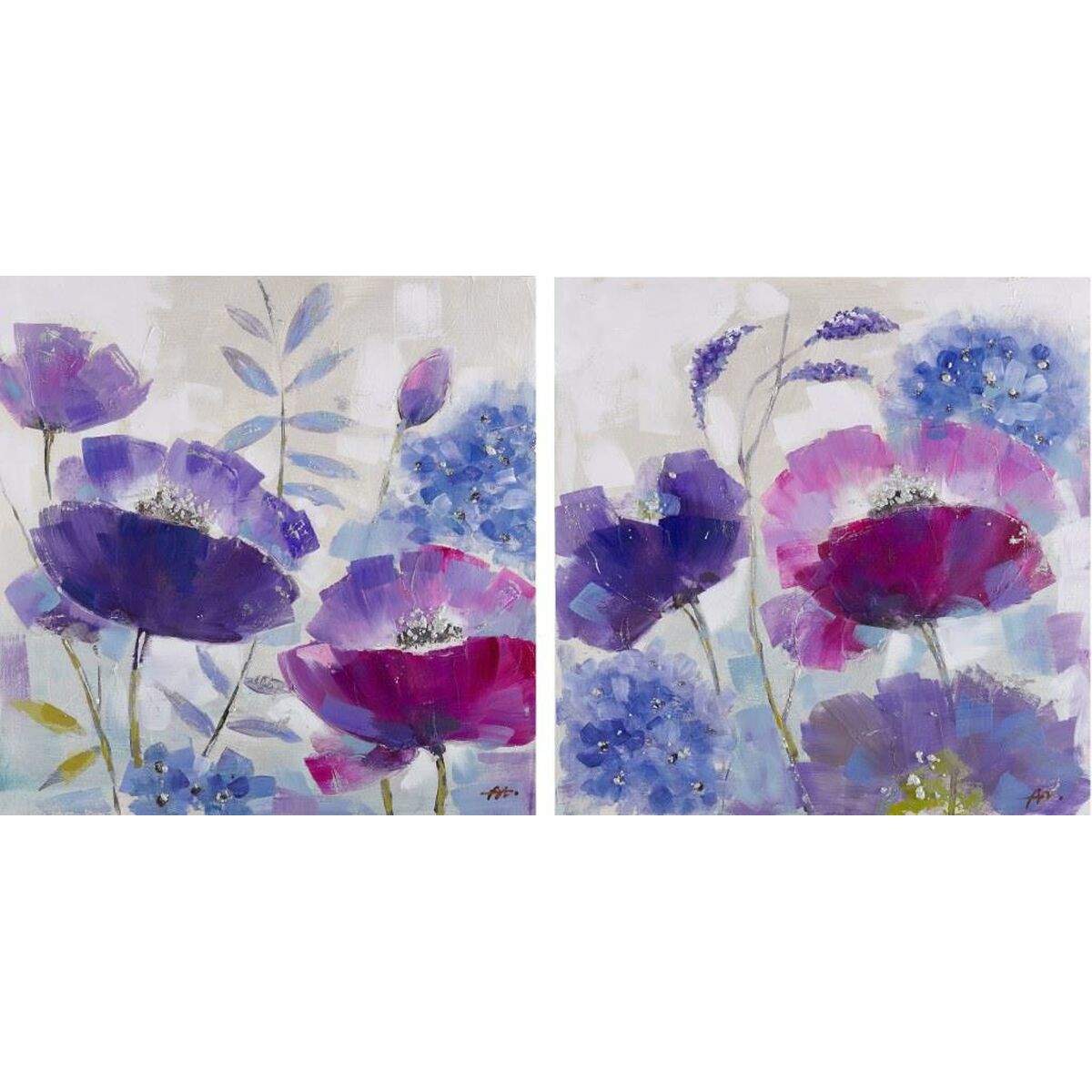 Kanvas DKD Home Decor Furu Kanvas 80 x 3,5 x 80 cm