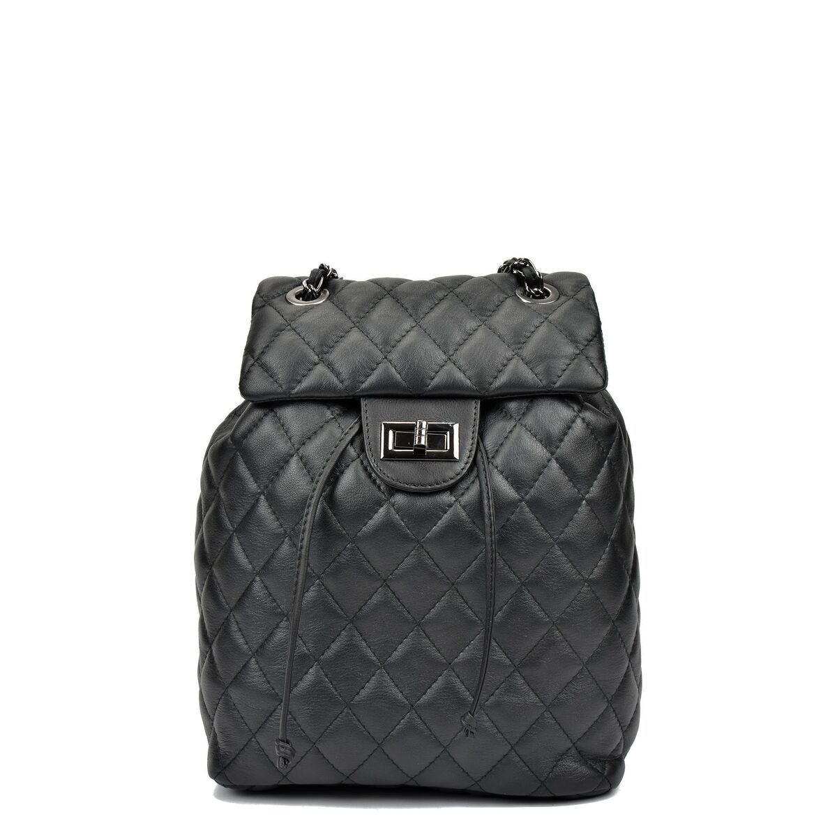 Ryggsäck Casual Anna Luchini SS22-AL-2165-NERO Svart 22 x 32 x 11 cm - 2