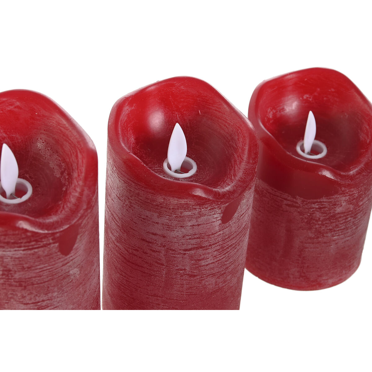 LED Ljus Home ESPRIT Röd 26,5 x 8 x 17 cm (3 Delar) - 2