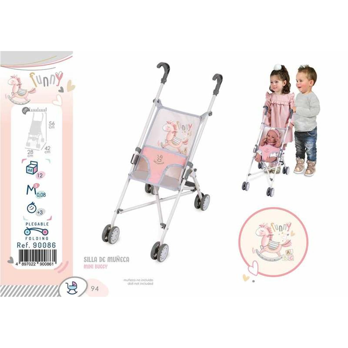 Dockvagn Decuevas Funny 28 x 46 x 56 cm - 6