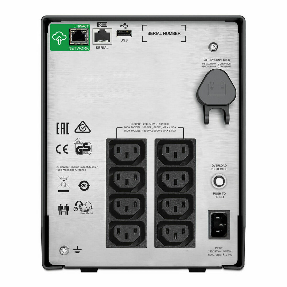 System för Avbrottsfri Strömförsörjning Interaktiv (UPS) APC SMC1000IC 600 W 1000 VA - 2