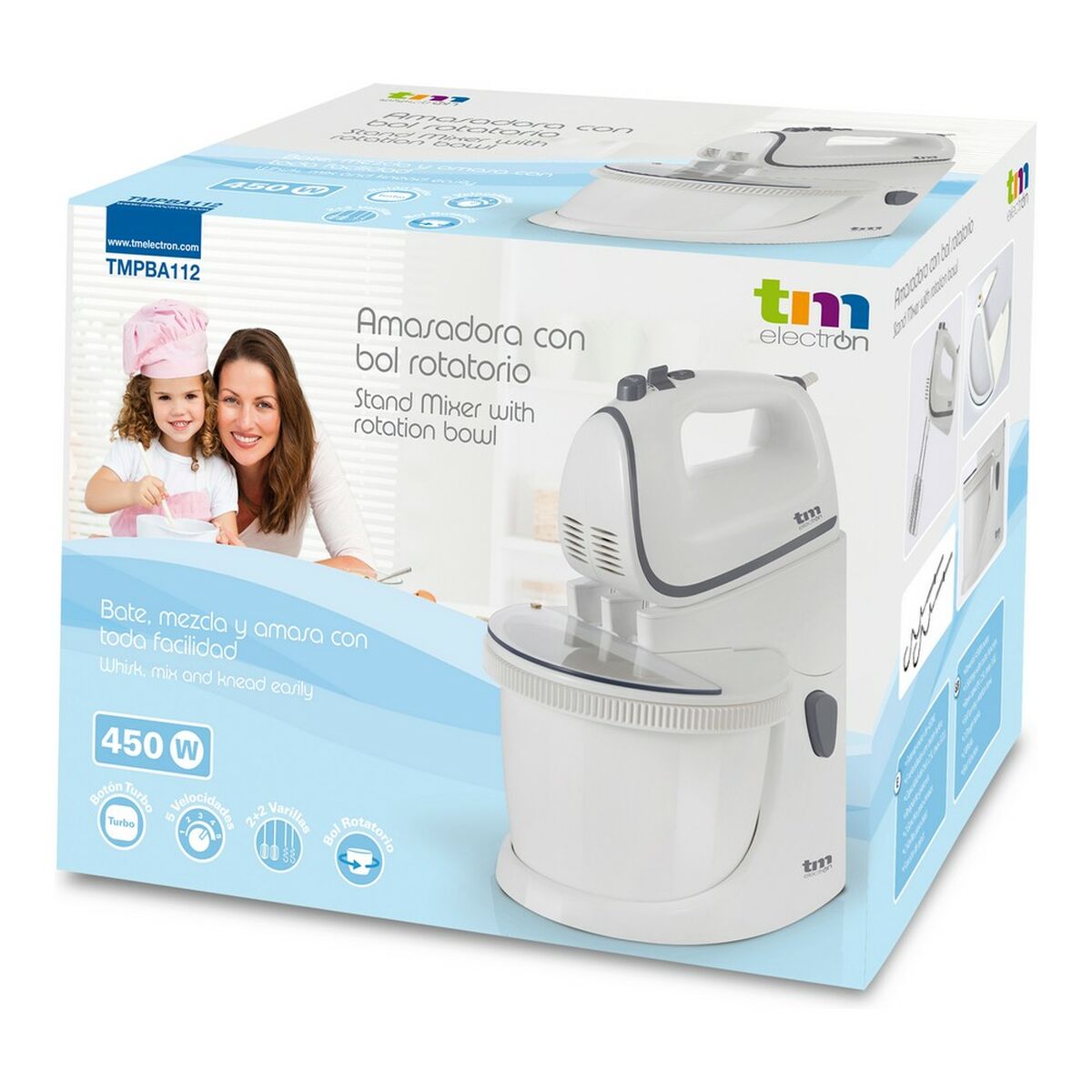 mixer-knådmaskinen med skål TM Electron 400 W - 17