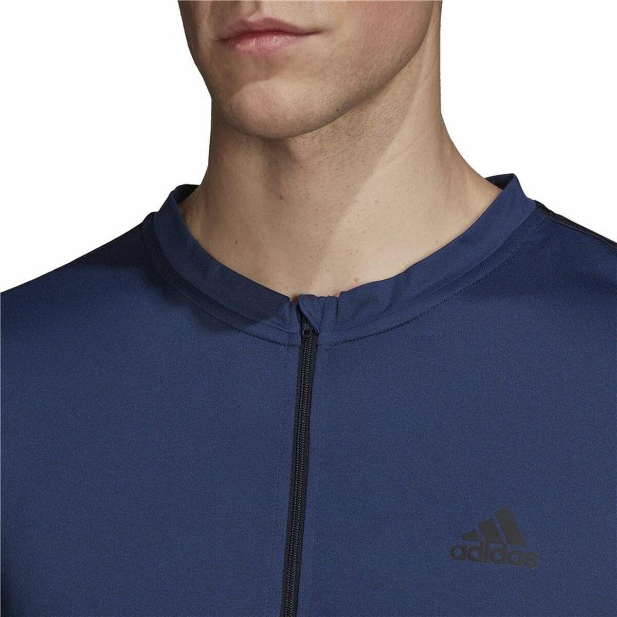 T-shirt med lång ärm Herr Adidas Training 1/4-Zip Mörkblå - 3