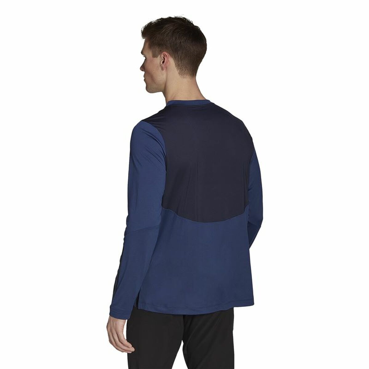 T-shirt med lång ärm Herr Adidas Training 1/4-Zip Mörkblå - 5