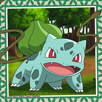 Set 3 pussel Pokémon Ravensburger 05586 Bulbasaur, Charmander & Squirtle 147 Delar
