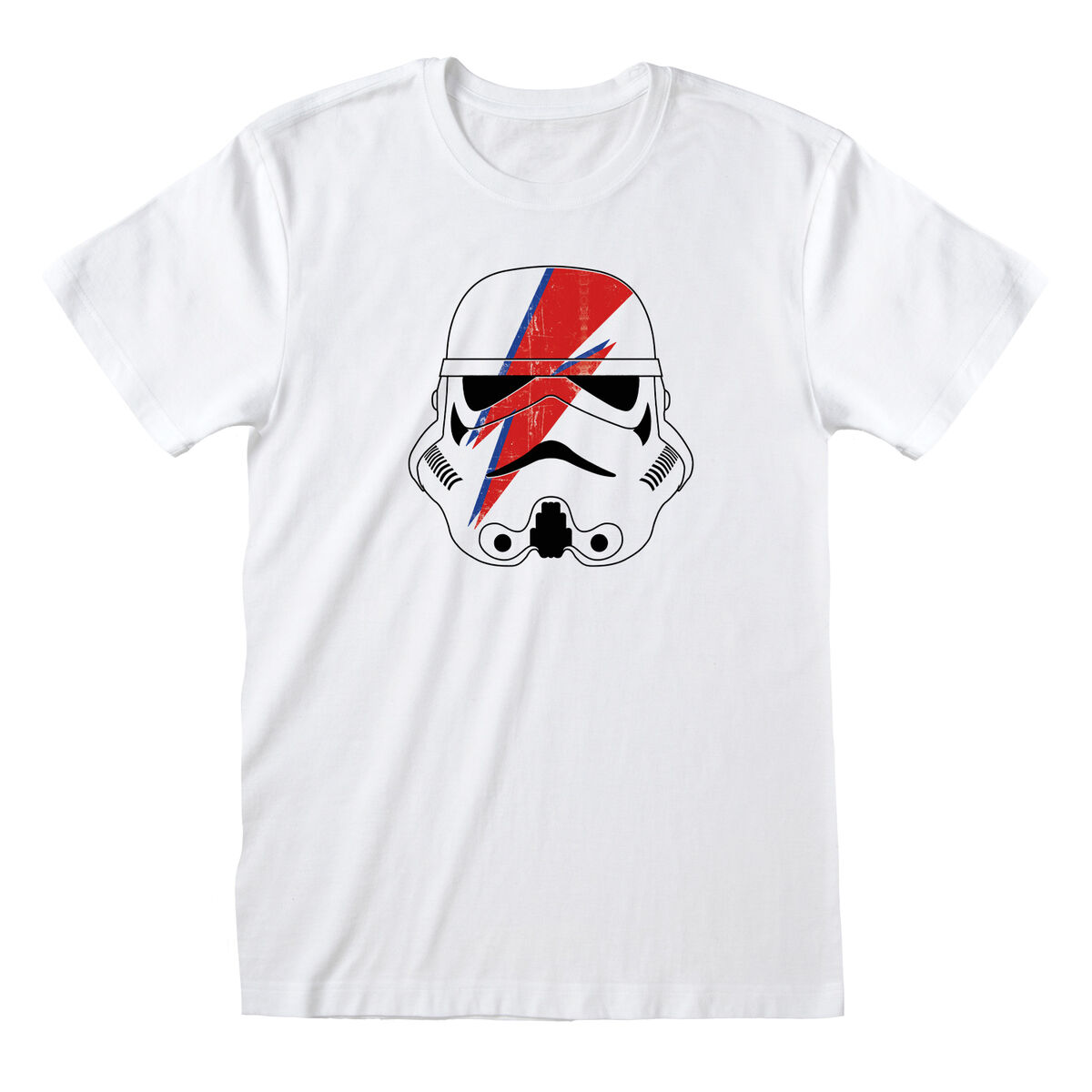 T-shirt med kortärm Unisex Star Wars Ziggy Stormtrooper Vit - 3