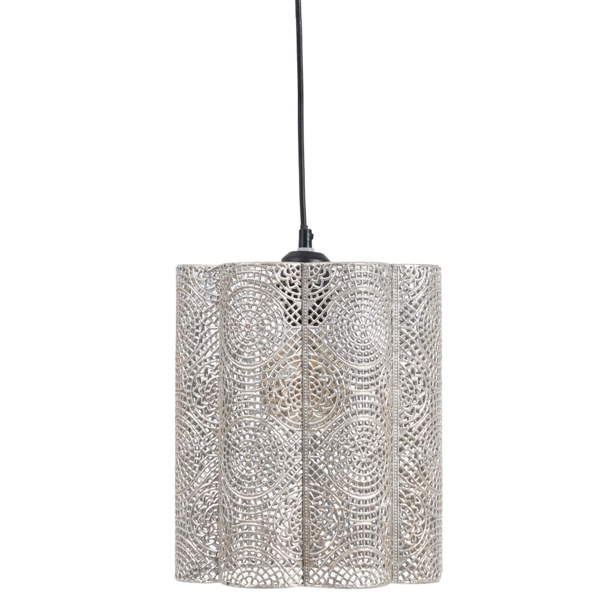 Taklampa 24 x 24 x 30,5 cm Metall Silver