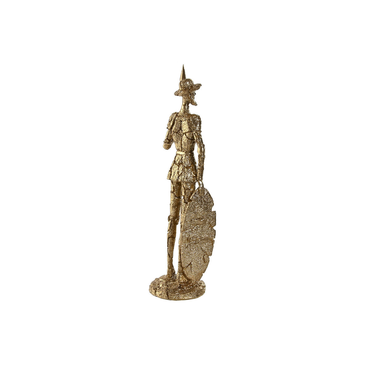 Prydnadsfigur Home ESPRIT Gyllene Harts 10 x 10 x 37 cm - 3