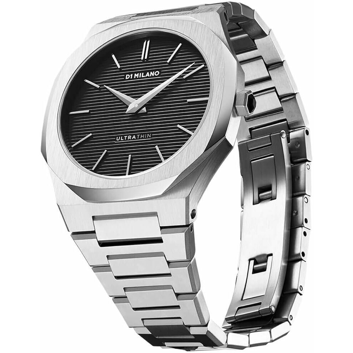 Herrklocka D1 Milano ULTRA THIN SILVER Silvrig (Ø 40 mm) - 2