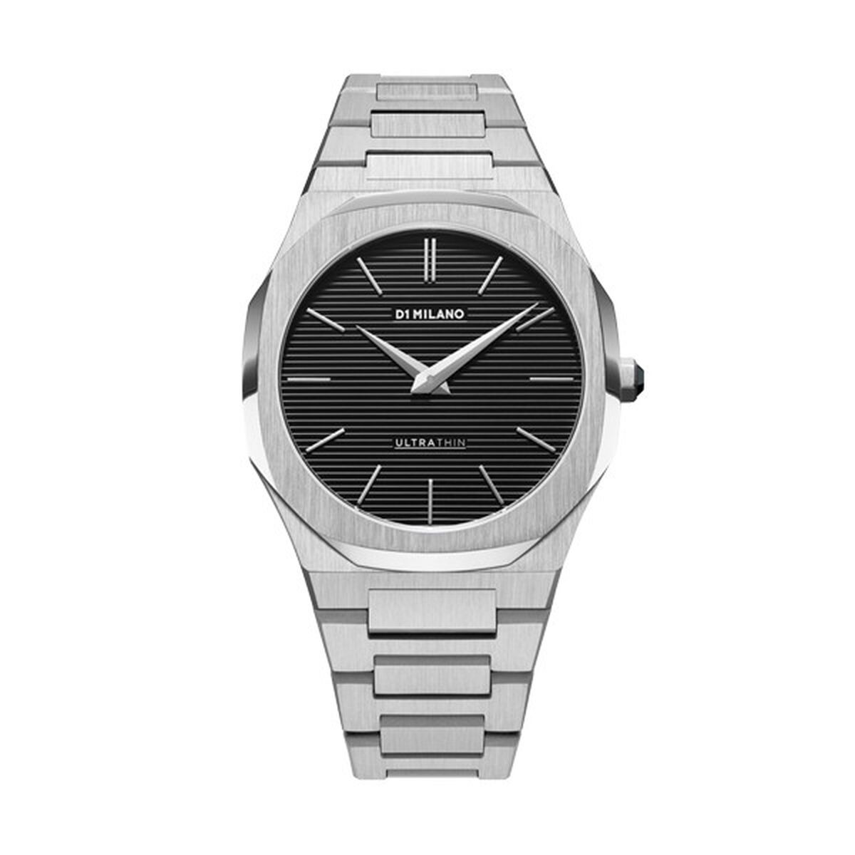 Herrklocka D1 Milano ULTRA THIN SILVER Silvrig (Ø 40 mm)