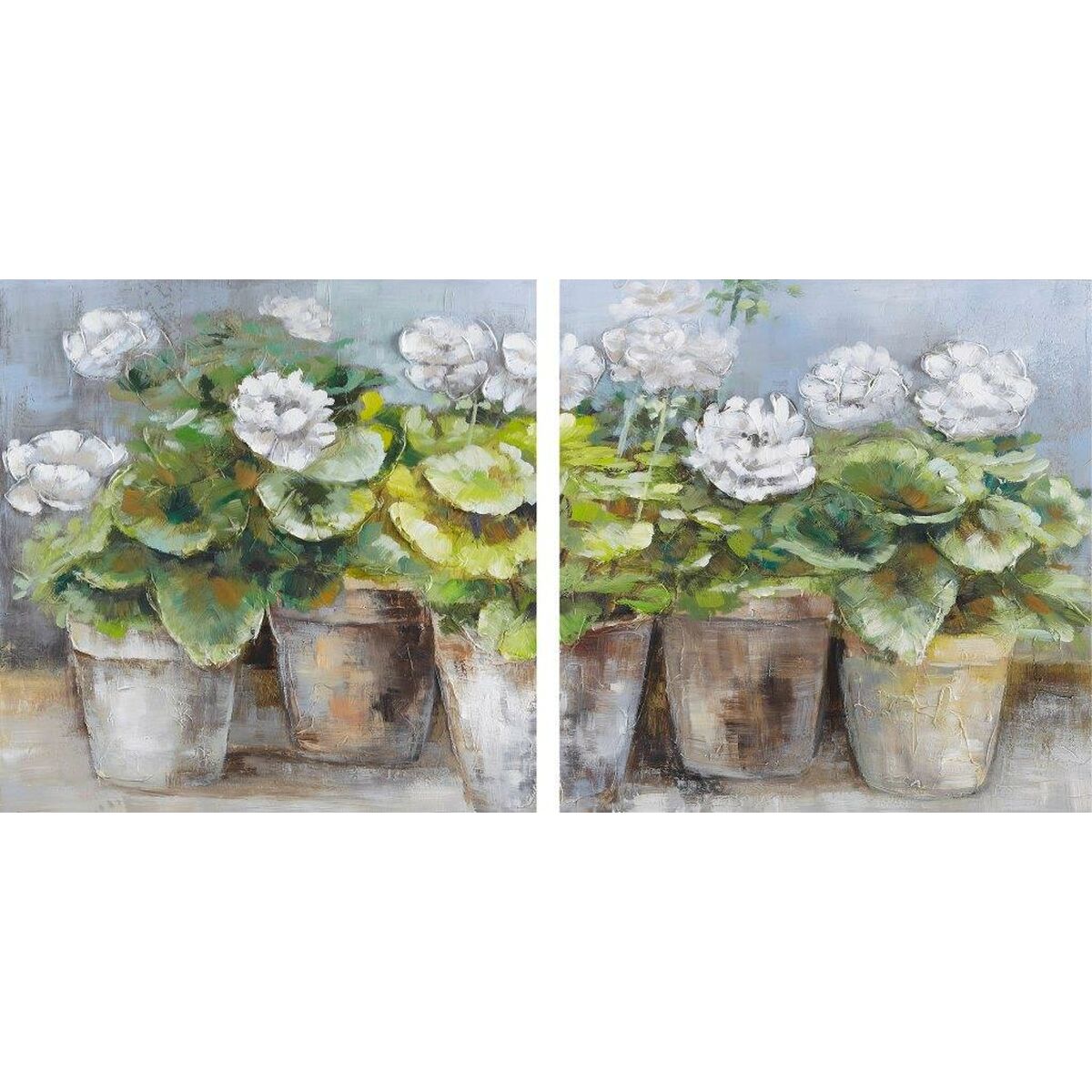 Kanvas DKD Home Decor Furu Kanvas 80 x 3,5 x 80 cm
