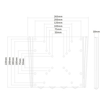 Fast Väggfäste för TV Neomounts FPMA-W110BLACK 10" 40" 35 kg