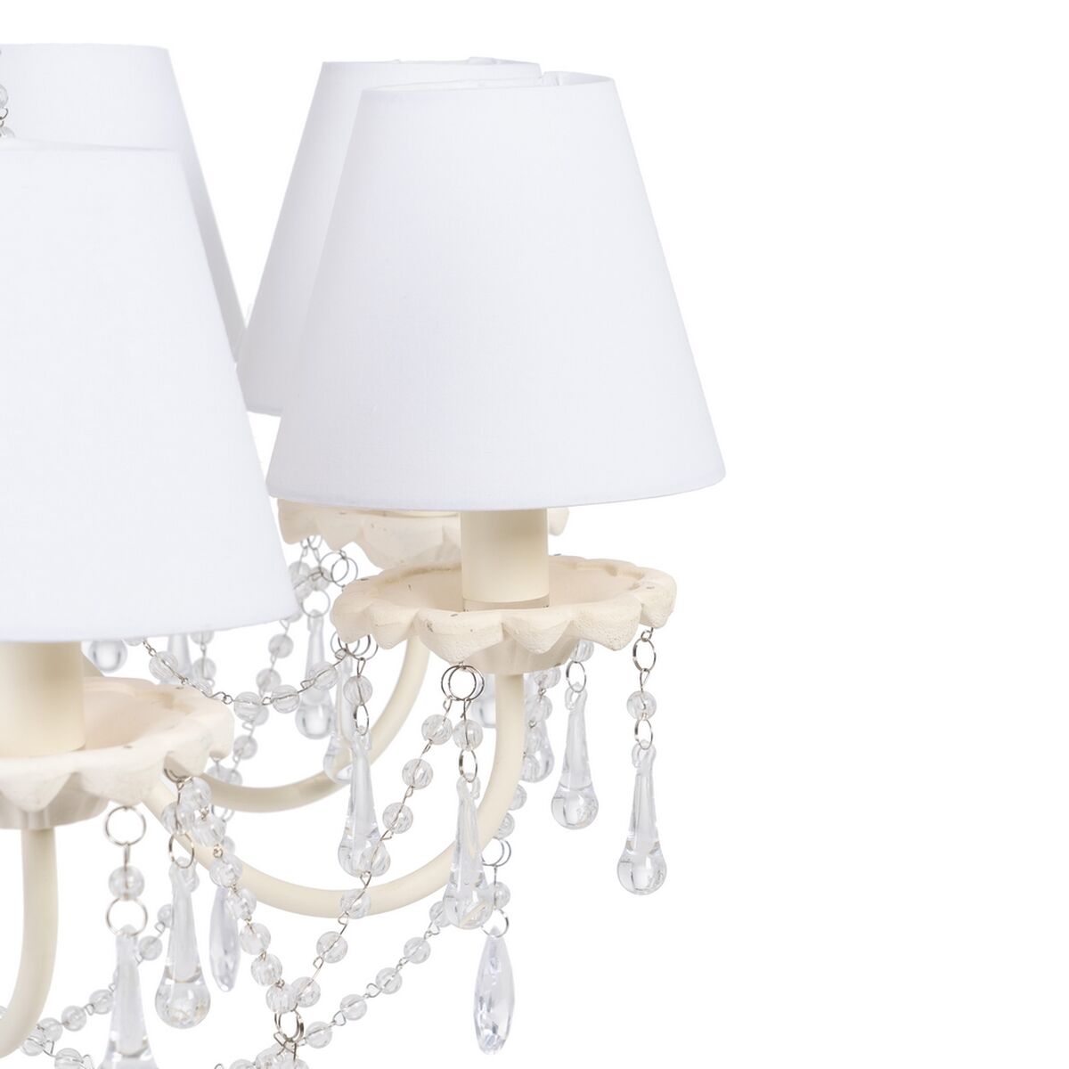 Taklampa 65 x 65 x 107 cm Beige Metall Ø 15 cm Klassiskt - 6