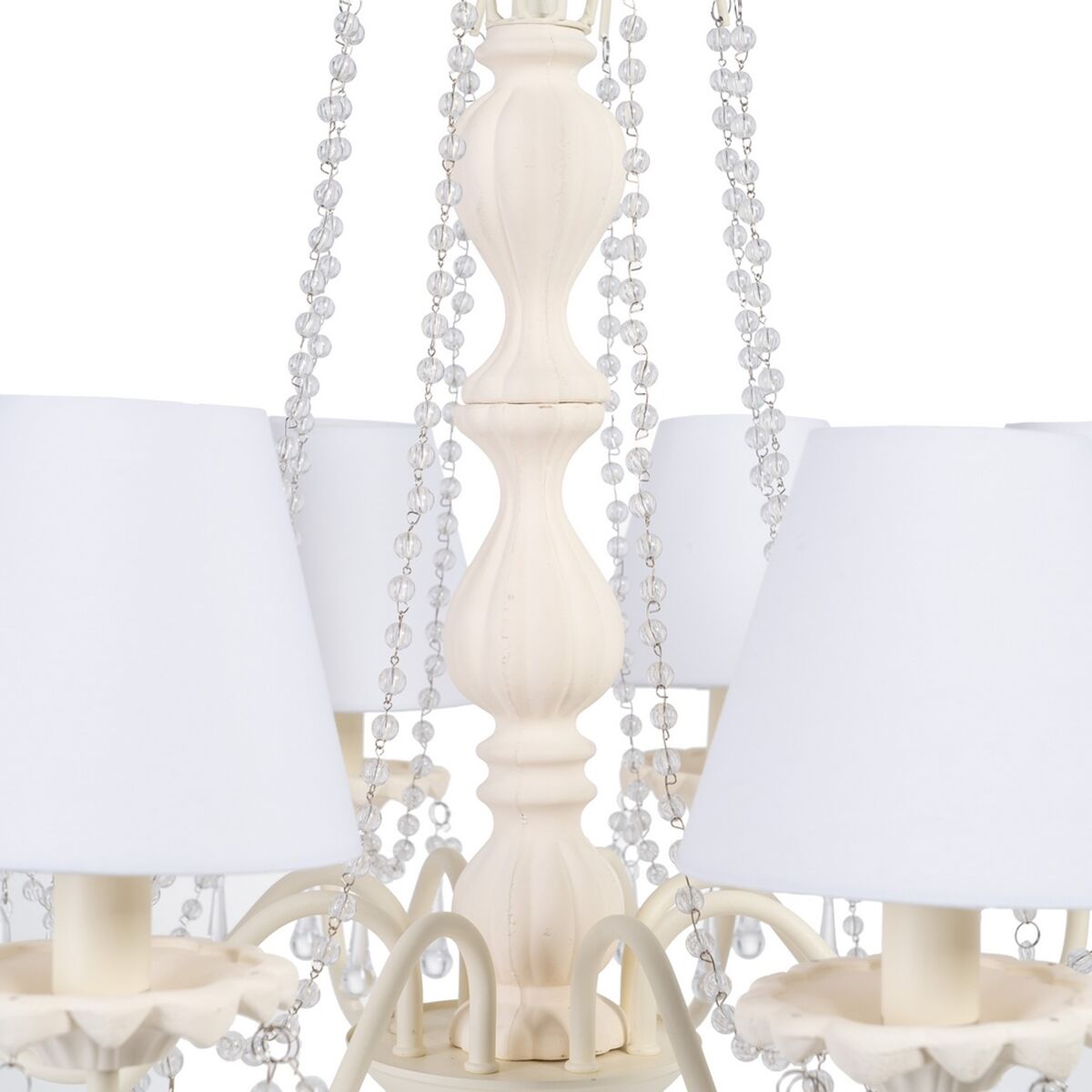 Taklampa 65 x 65 x 107 cm Beige Metall Ø 15 cm Klassiskt - 7
