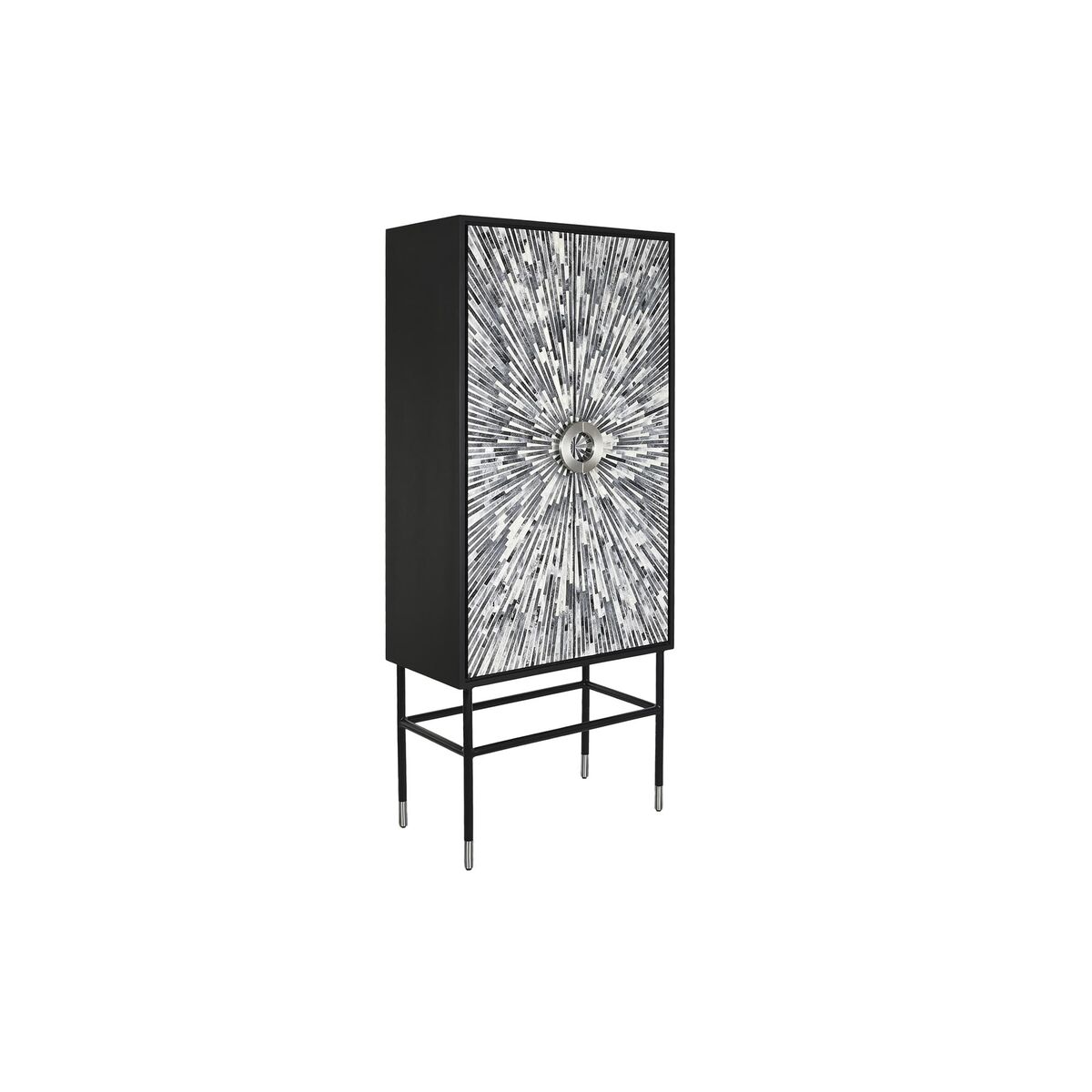 Skåp DKD Home Decor Svart Grå 75 x 40 x 181 cm