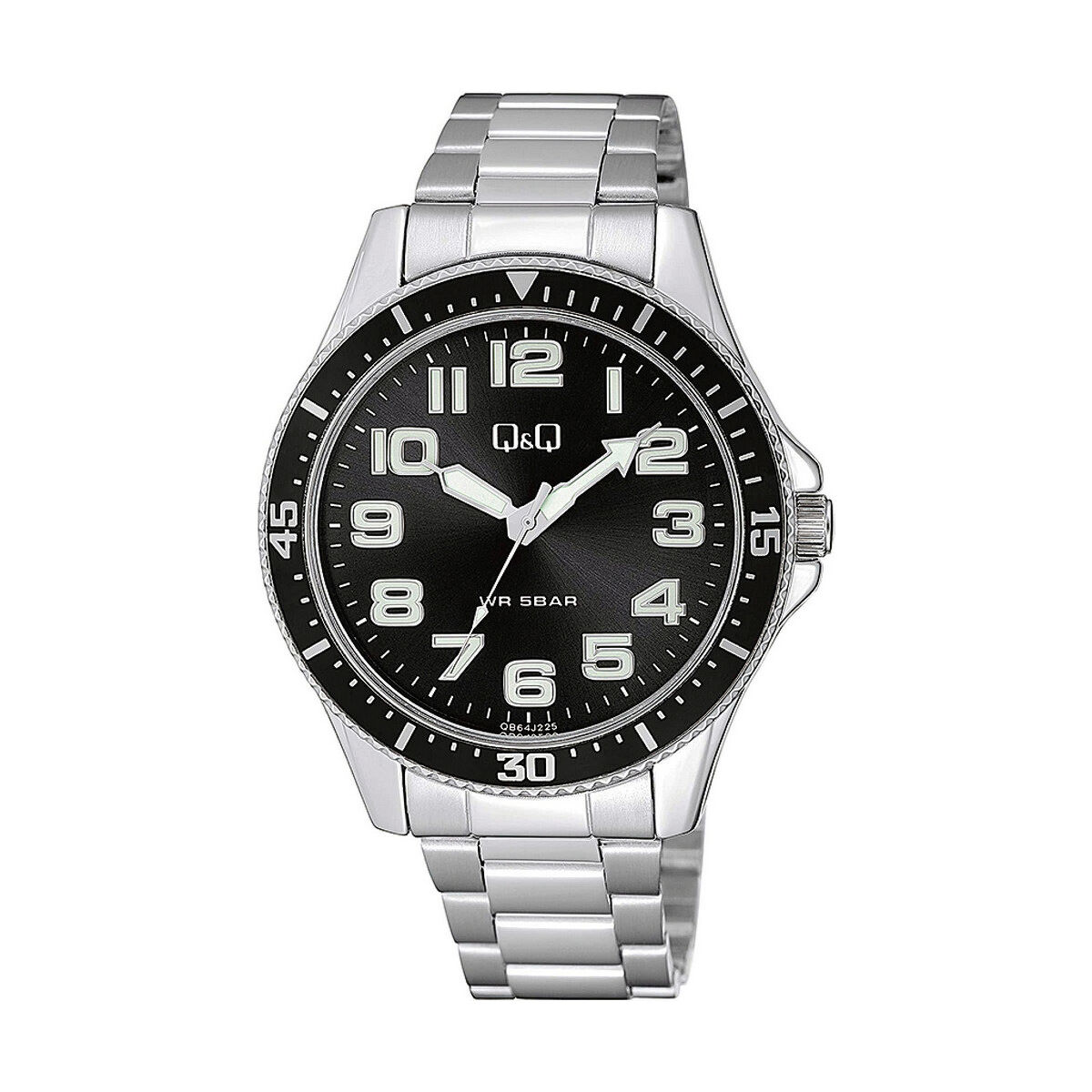 Herrklocka Q&Q QB64J225Y Svart (Ø 45 mm) - 5