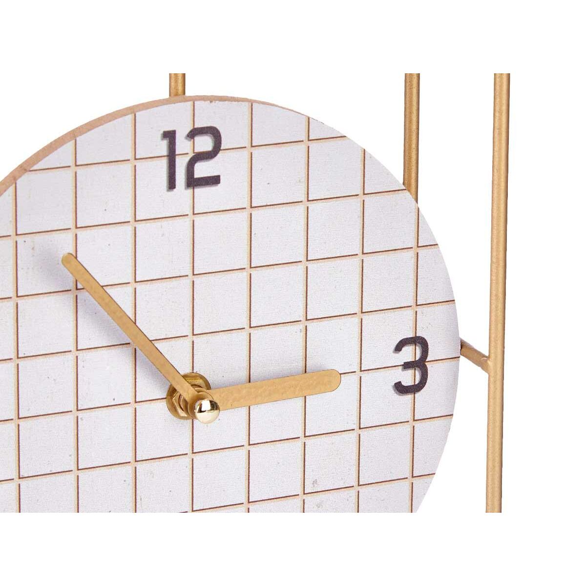 bordsklocka Gift Decor Svart Trä Fyrkantig (6 antal) - 2