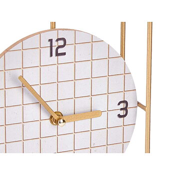 bordsklocka Gift Decor Svart Trä Fyrkantig (6 antal)