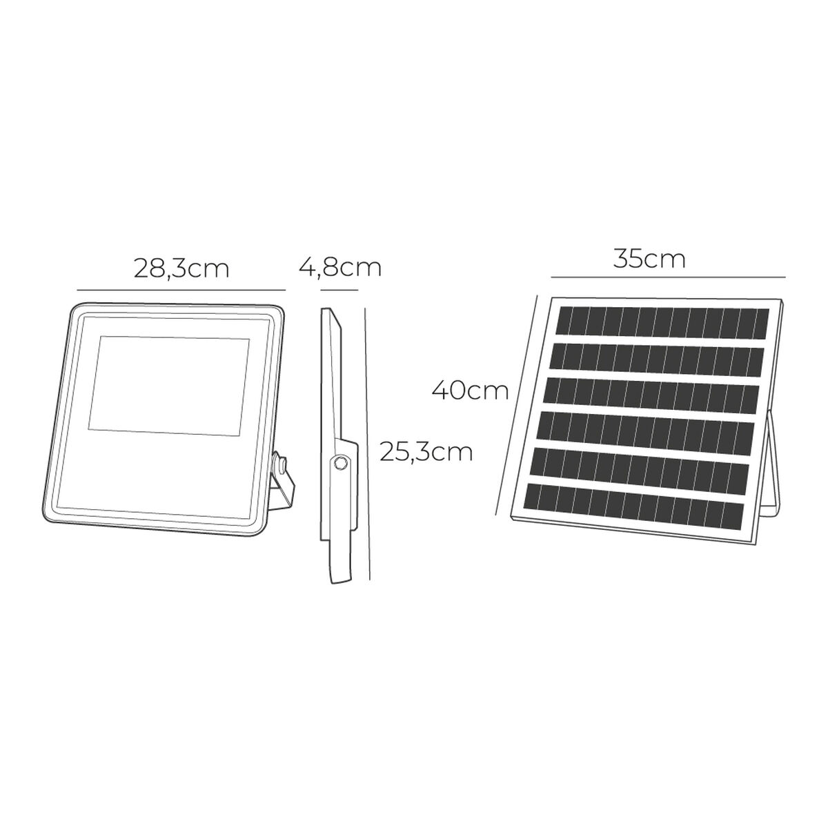 Floodlight/Projektorlampa EDM 31859 Slim 300 W 2500 lm Sol (6500 K) - 6