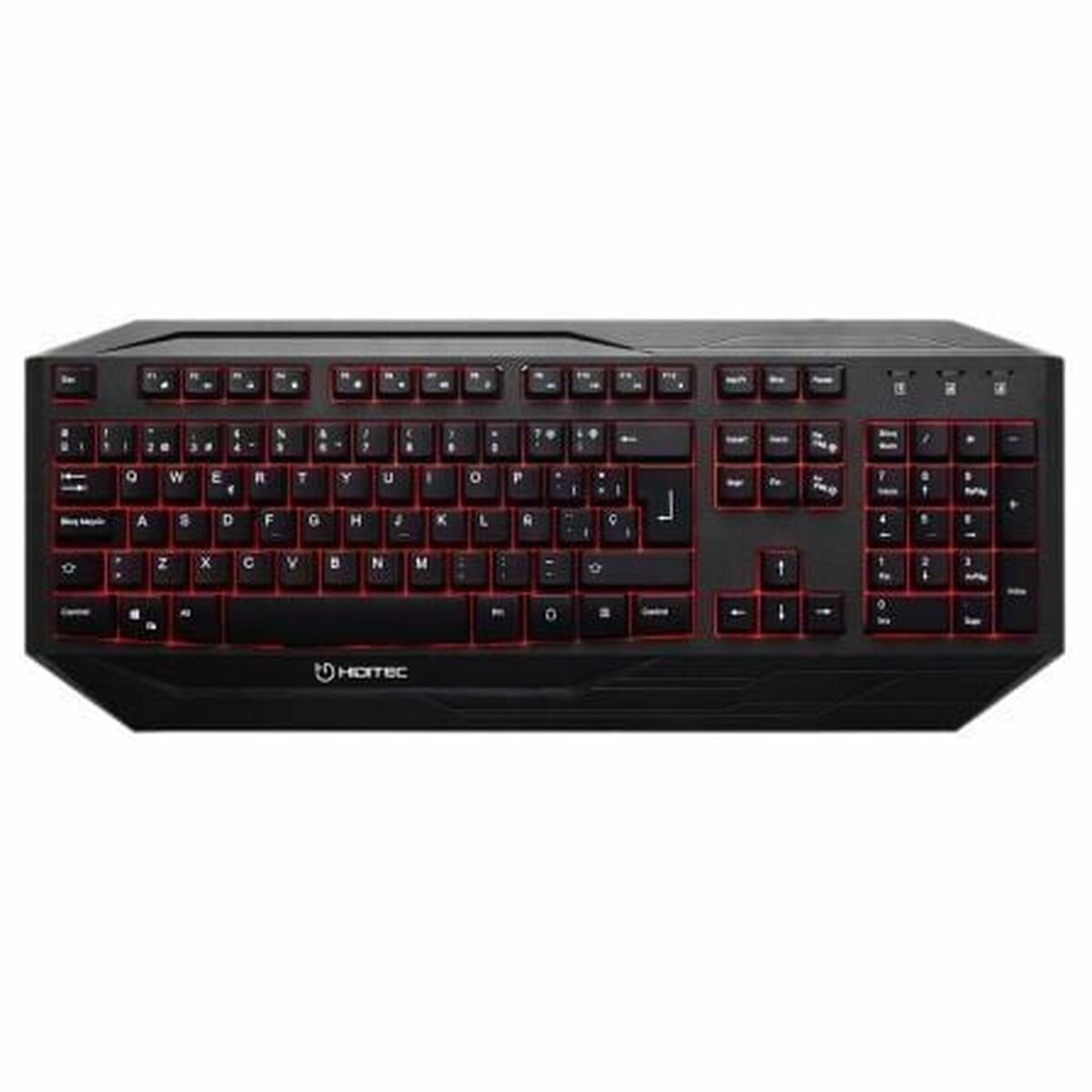 Gaming Tangentbord/ OR: Speltangentbord Hiditec GKE010000 Svart QWERTY