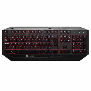Gaming Tangentbord/ OR: Speltangentbord Hiditec GKE010000 Svart QWERTY