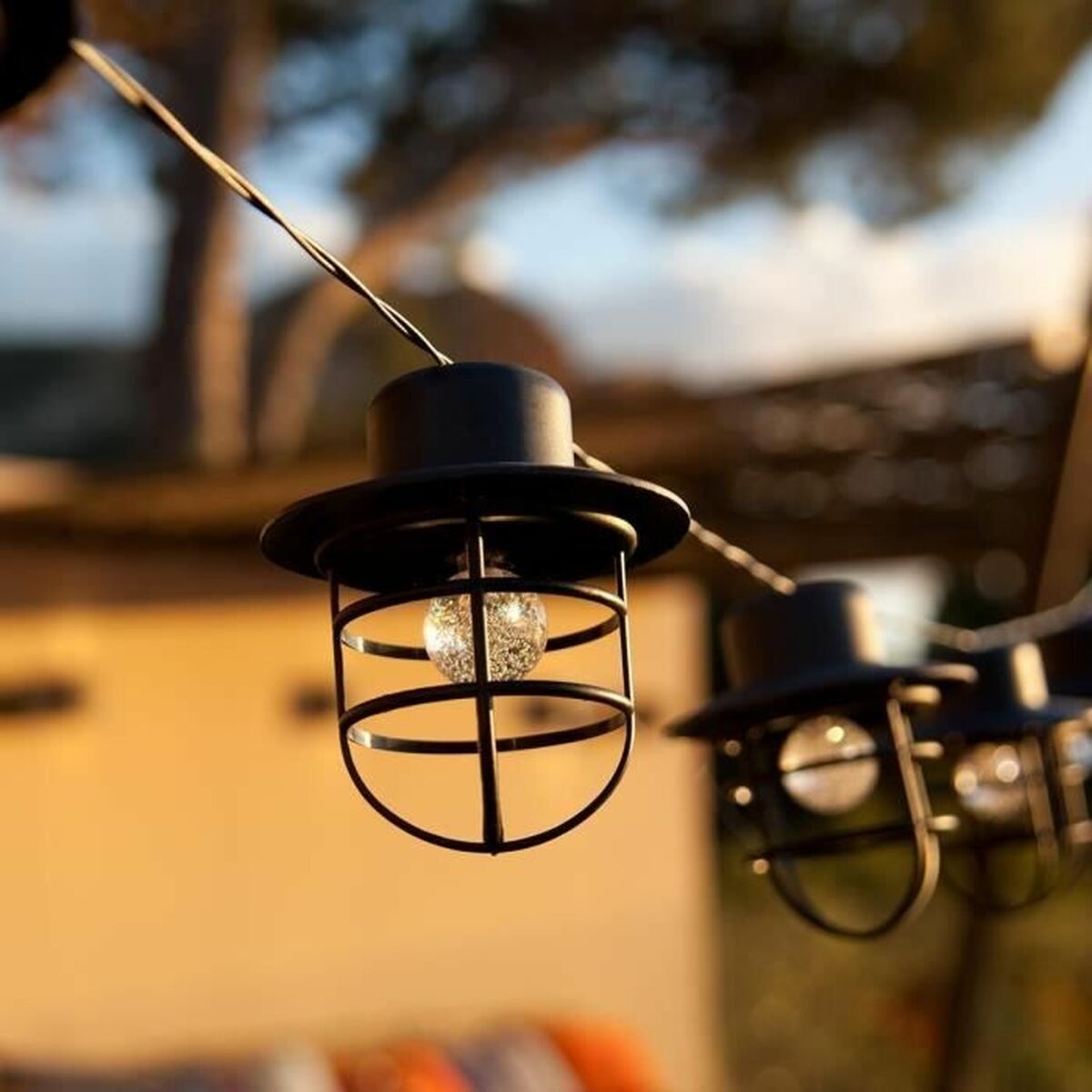 LED-krans Lumisky Detroit Vit Svart Blommig - 2