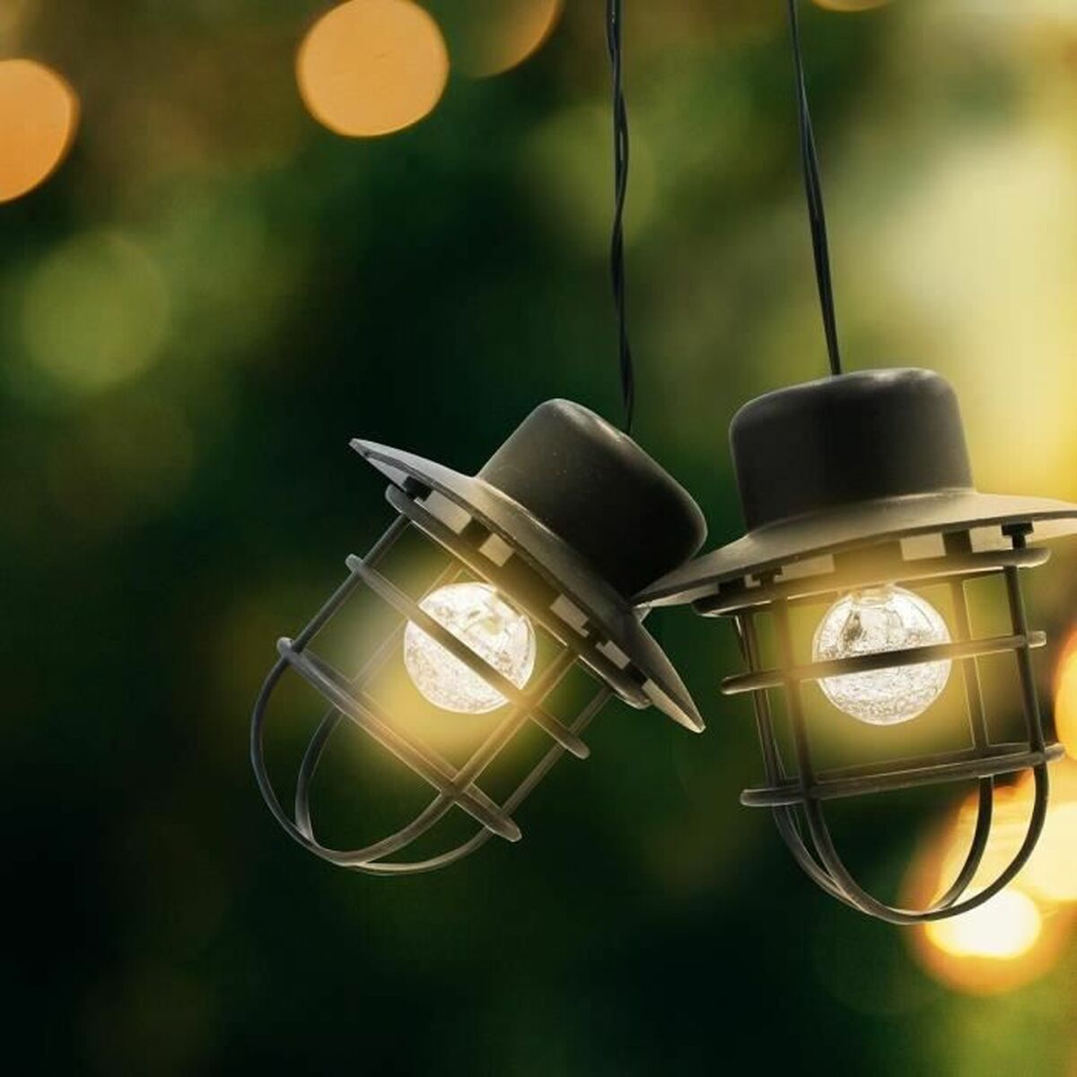 LED-krans Lumisky Detroit Vit Svart Blommig - 3