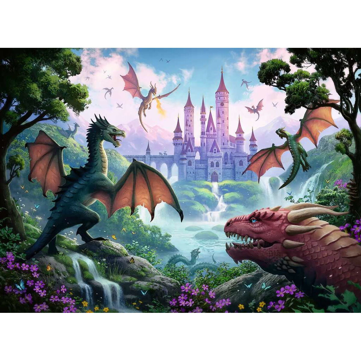 Pussel Ravensburger 13356 The Dragon's Wrath XXL 300 Delar - 2