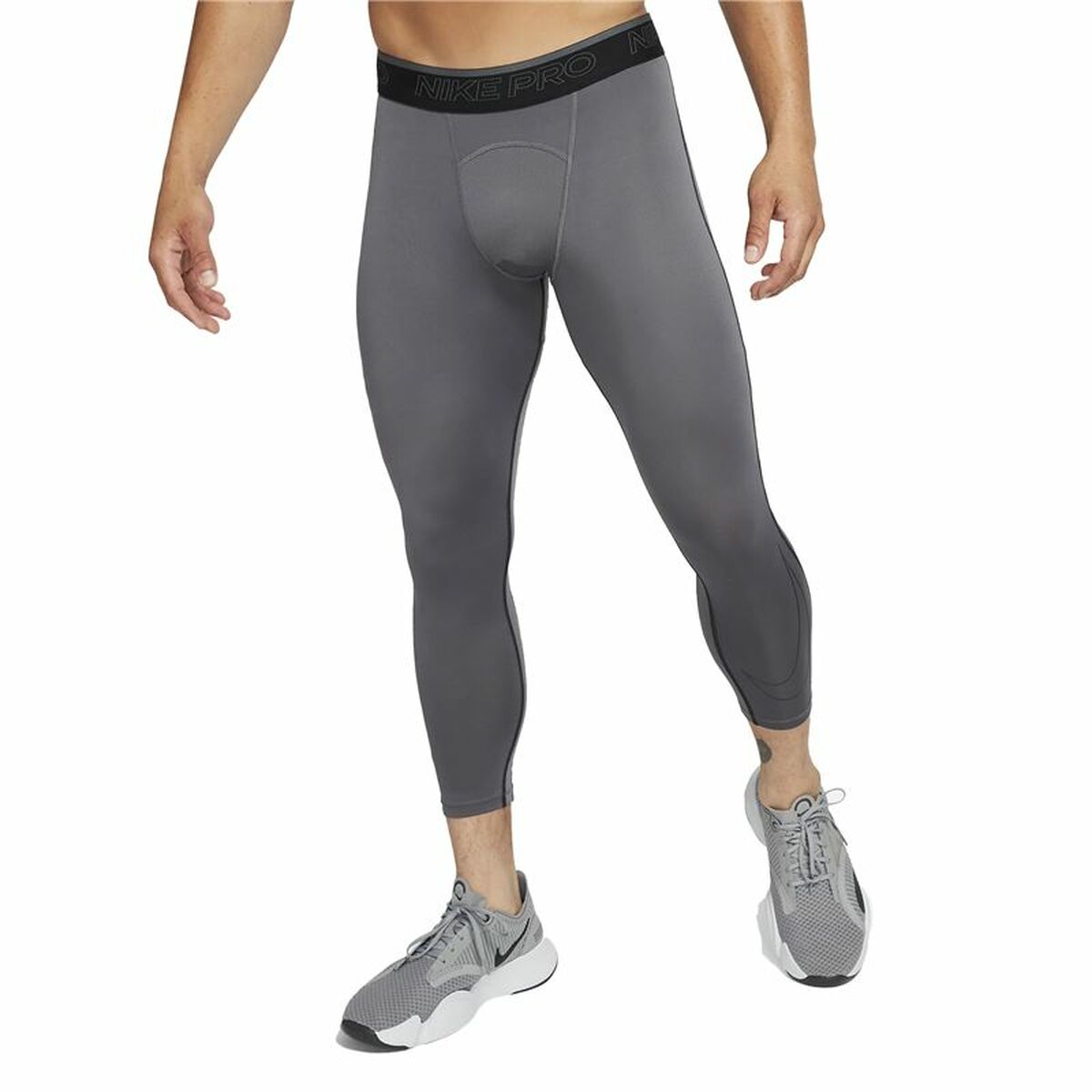 Sportleggings, Herr Nike Pro Dri-FIT Mörkgrå - 2