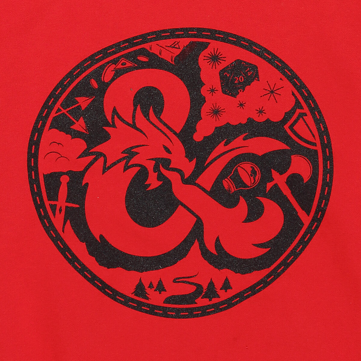 Tröja med huva Barn Dungeons & Dragons Logo Röd - 2