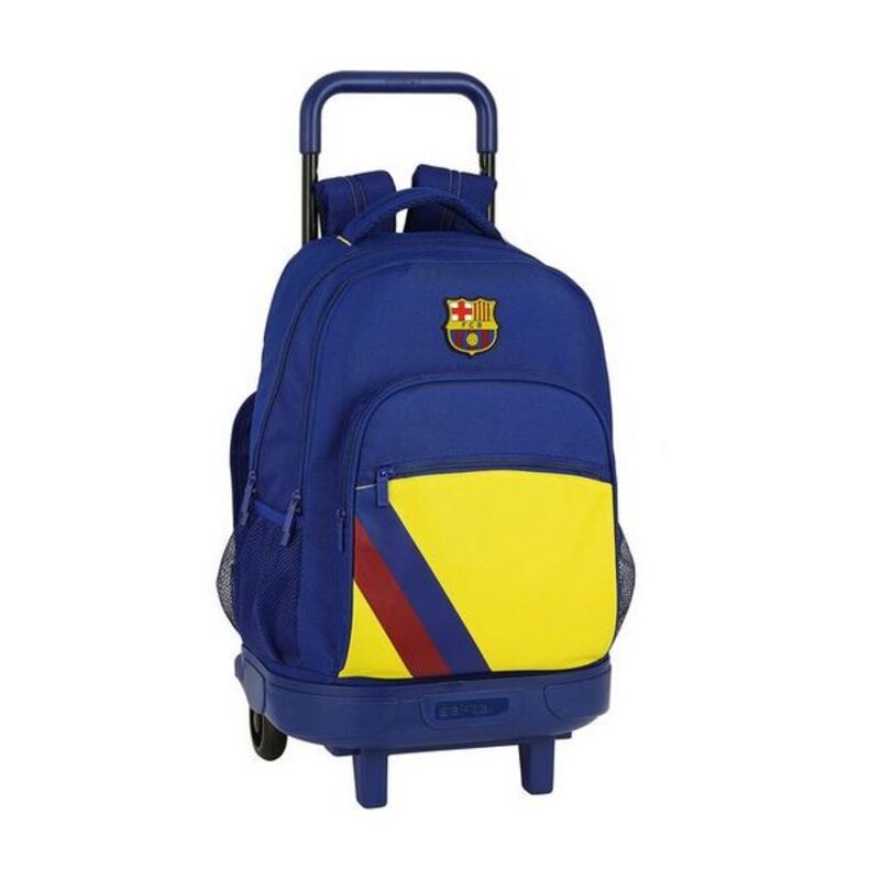 Skolväska med hjul Compact F.C. Barcelona 612025918 Blå (33 x 45 x 22 cm) - 5