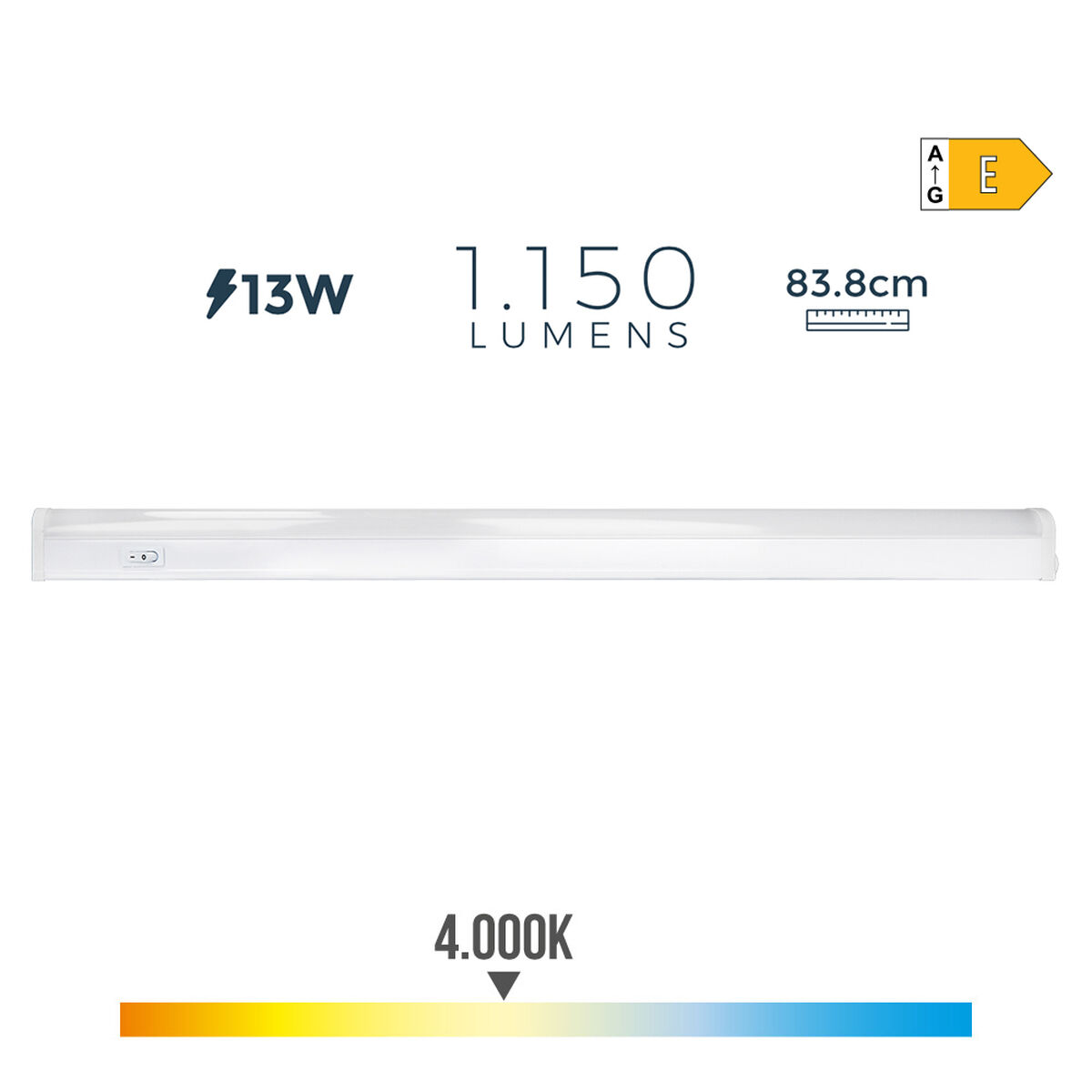 LED Tub EDM 31696 A E 13 W 1150 Lm (4000 K) - 4