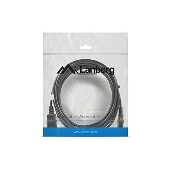 Elkabel Lanberg CA-C13E-11CC-0050-BK Svart 5 m