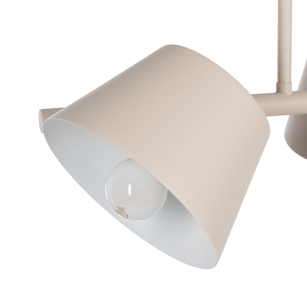Taklampa 62,5 x 38 x 27,5 cm Metall Kräm Ø 10 cm - 6
