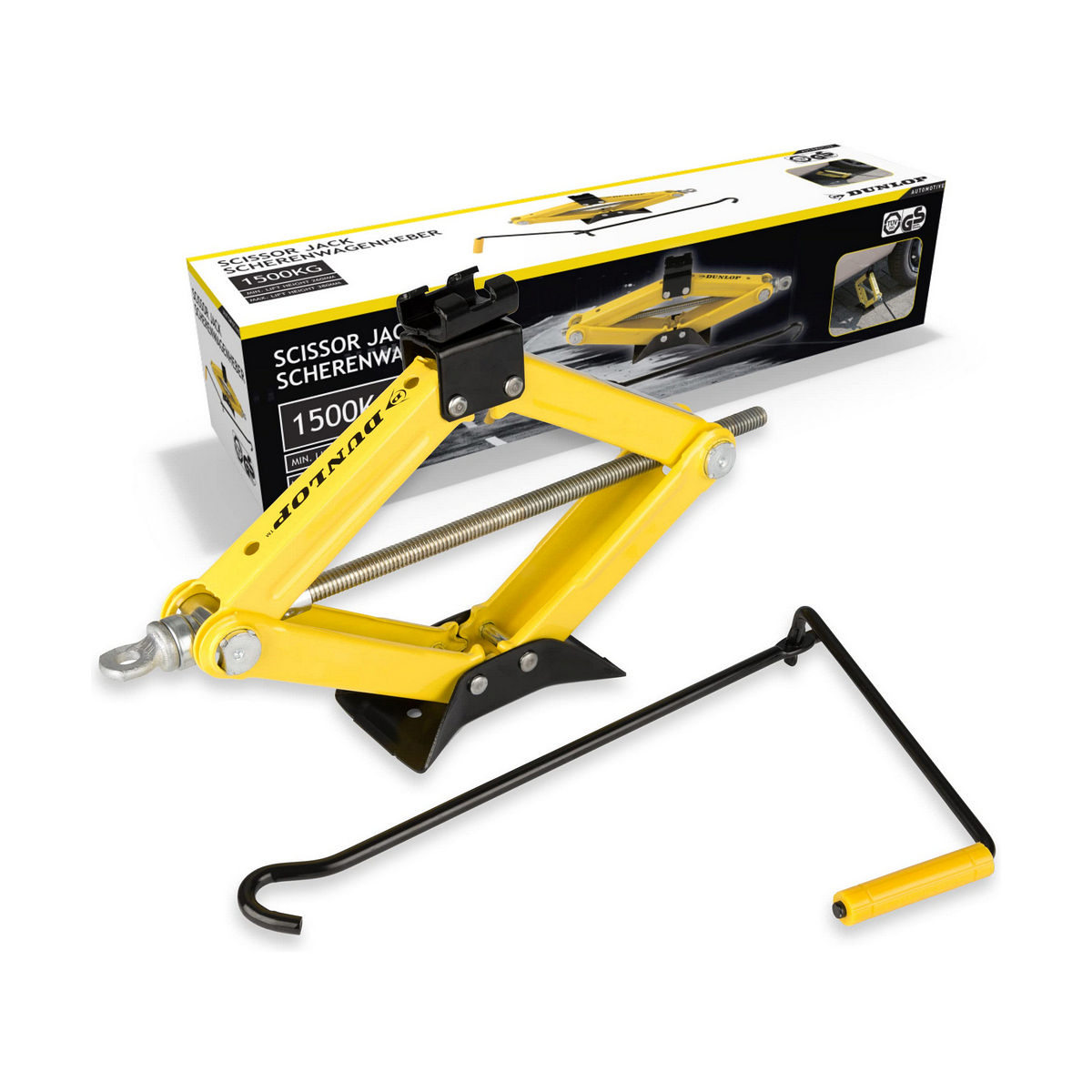 Domkraft Dunlop 1500 kg - 3